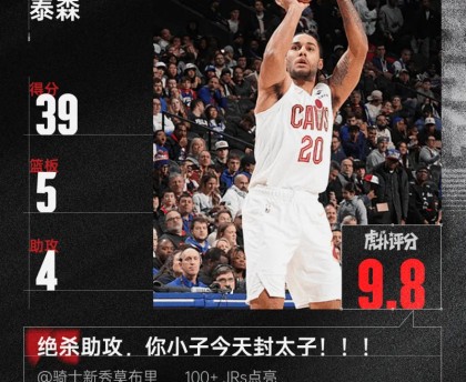 九游体育直播-泰森39分生涯新高，哈登31+10，今日最佳你选谁？